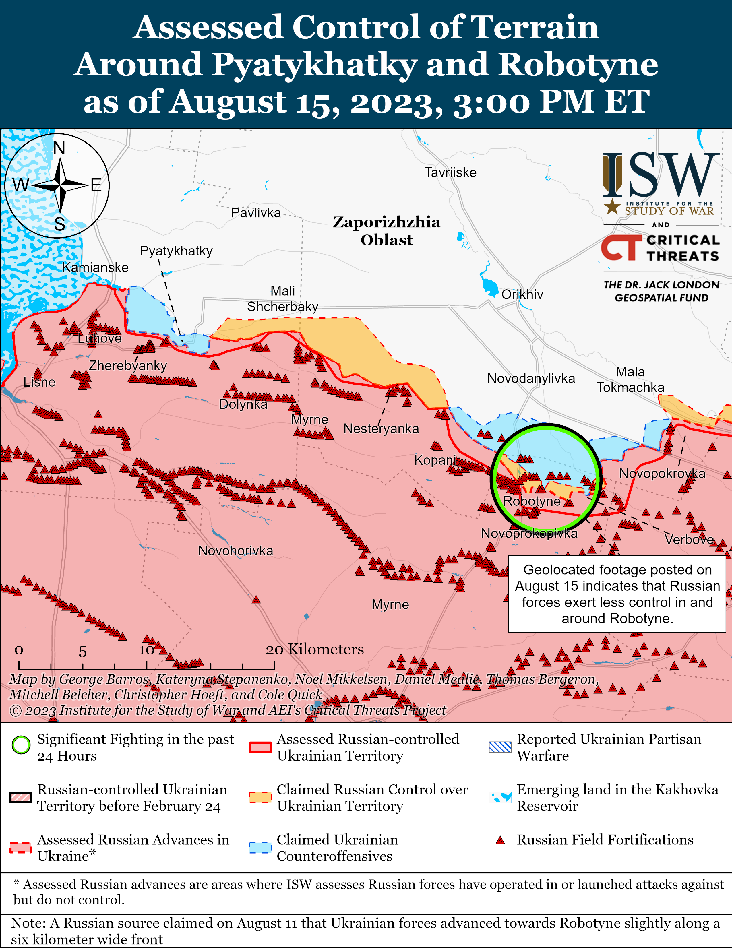 Russian Offensive Campaign Assessment, August 15, 2023 | Institute For ...